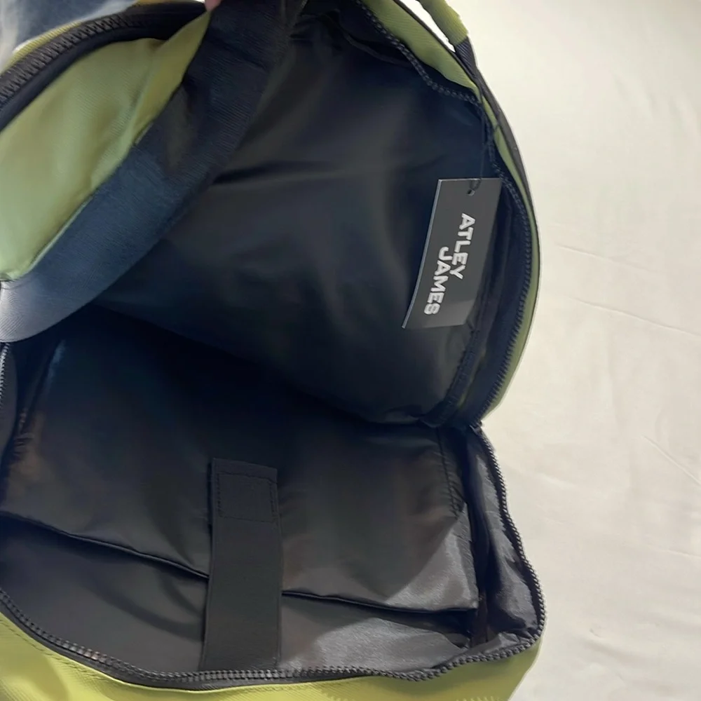 ATLEY JAMES, Green Backpack for Men